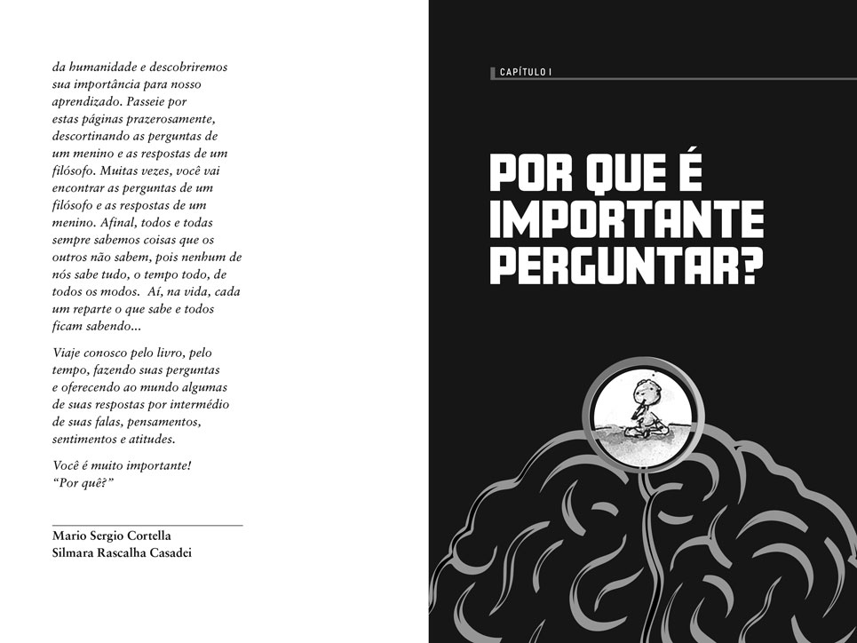 Projeto gráfico para 'O que é a Pergunta?', de Nêio Mustafa.